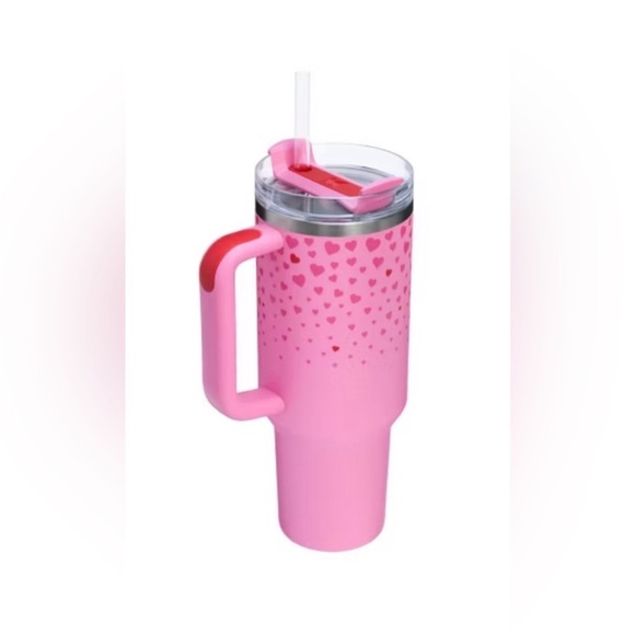 Stanley 40oz Sweet Hearts Pink Valentines Day Flowstate H20 Quencher Tumbler 🩷🩷 - Picture 4 of 7